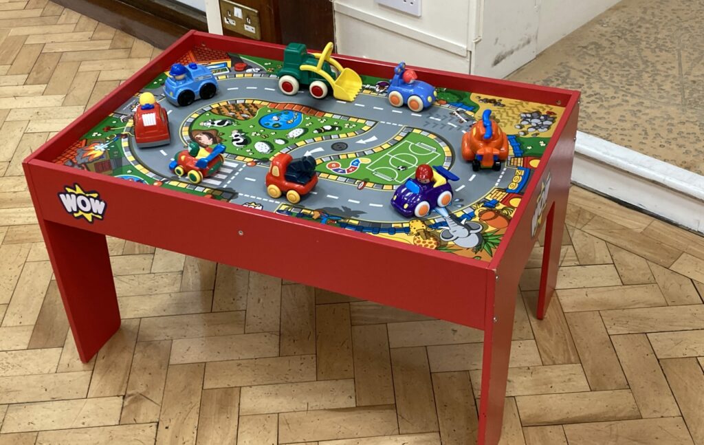 Activity Table with Eight Cars to hire - Southampton