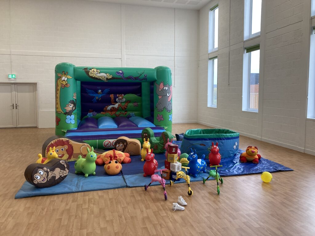 Jungle Bouncy Castle softplay and ballpool at Stoneham YMCA Eastleigh