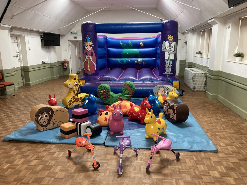 Bouncy castle and soft play hire in St Peter's Hall Bishops waltham